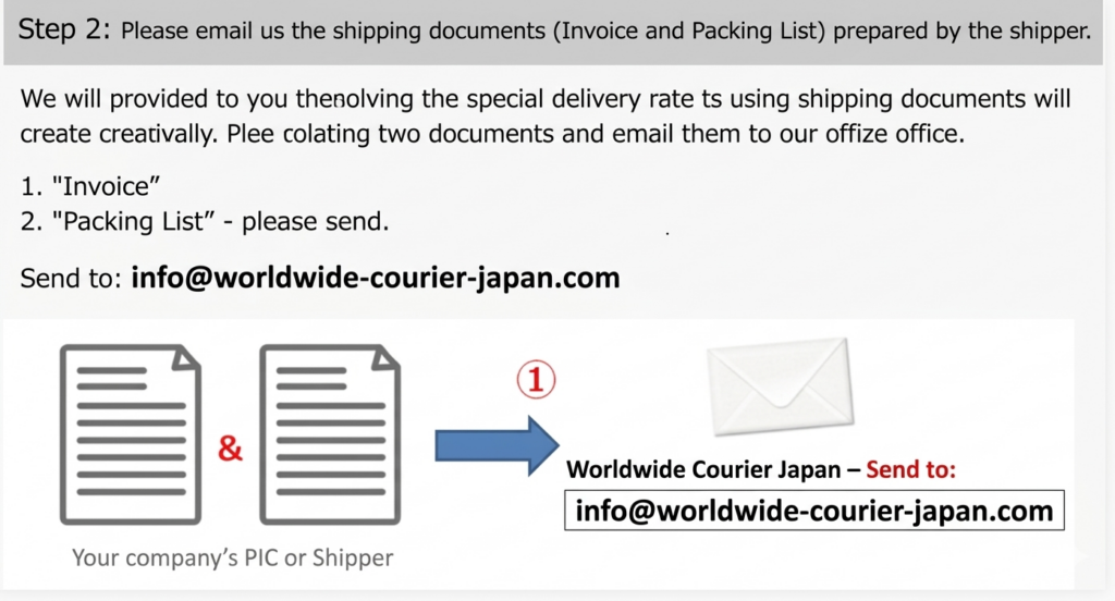 Commercial invoice and packing list for import shipping